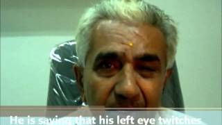 How Eyelid Twitch Blepharospasm treated with Botox injection [upl. by Ikkela]