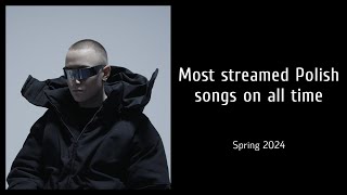 Top 200 Most Streamed Polish Songs of All Time YouTube  Spotify  Spring 2024 [upl. by Aenil]