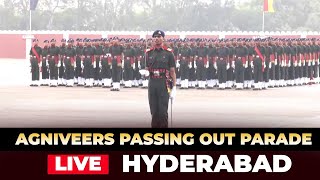 Passing Out Parade Agniveers Participate in Passing Out Parade at Palani Parade Ground Hyderabad [upl. by Llewsor]