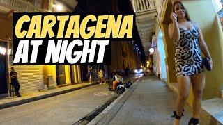 CARTAGENA COLOMBIA NIGHTLIFE Clock Tower Walking Tour 🇨🇴  Walled City  July 2022 [upl. by Latrena186]