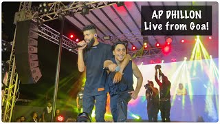 AP Dhillon Concert Highlights  GOA  The Takeover Tour  Gurinder Gill  Shinda Kahlon BROWN MUNDE [upl. by Ellesor441]