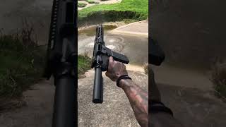 1 Hand Ar Pistol Mag Dump [upl. by Haik]