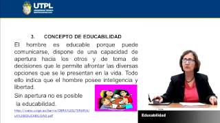 UTPL EDUCABILIDAD CCEEFILOSOFÍA DE LA EDUCACIÓN [upl. by Jennee]