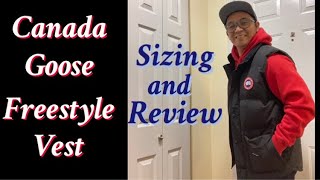 CANADA GOOSE FREESTYLE VEST SIZING AND REVIEW [upl. by Aivatnahs]