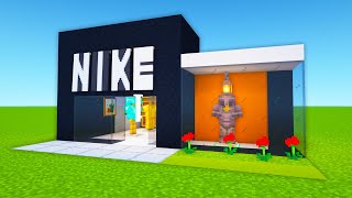 Minecraft Tutorial How To Make A Nike Store [upl. by Suirtemid181]