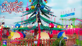 UK Winter Wonderland London 2022 Hyde park quick walk tour [upl. by Atis]