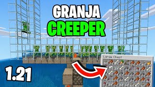 GRANJA DE CREEPER 121 Minecraft Bedrock  MCPEXboxPS4Nintendo SwitchWindows 10 [upl. by Eselahc]