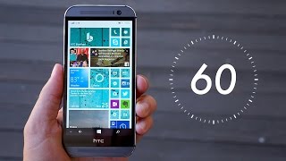 HTC One M8 for Windows Review 60Second Edition  Pocketnow [upl. by Tecu]