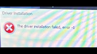 Solucion error Driver installation failed error 1 TikTok [upl. by Atolrac]