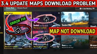 How to Fix maps Download error in pubg 34 update l pubg map not download problem solve [upl. by Nesline]