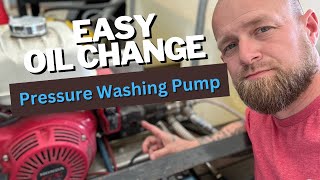 EASY oil change  Pressure Washing Pump [upl. by Humphrey402]