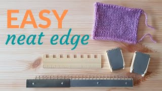 How to cast on a neat edge ewrap  Knitting machine tutorial  Brother KH260 [upl. by Omsoc]