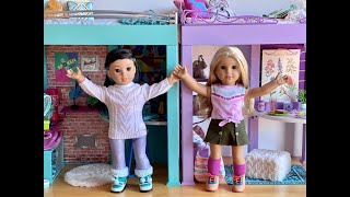 Opening and Review Of American Girl Corinne Tan 2022 Collection  Corinne and Accessories [upl. by Yelekreb]