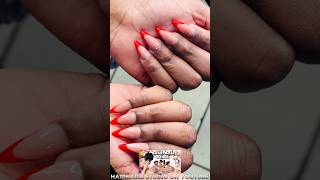 “Bold amp Beautiful Pink and Red Plastic Long Nails Tutorial” diynails hairandnails simplenails [upl. by Naldo497]