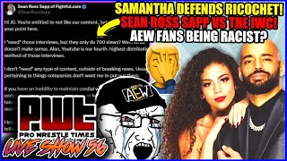 Samantha Irvin RESPONDS To Ricochet HATERS Sean Ross Sapp vs The IWC AEW Fans Being RACIST Online [upl. by Dayle525]