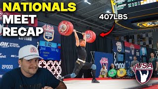 Dylan Cooper 96KG  USA Weightlifting Nationals Meet Recap [upl. by Matthei401]