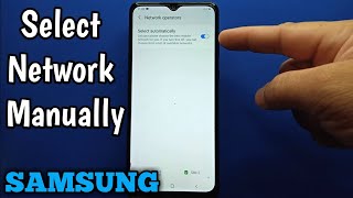 How to select network manually on Samsung Galaxy A02 [upl. by Narual944]