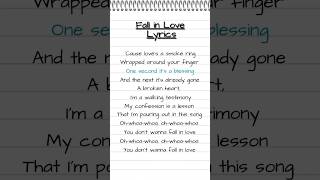 BAILEY ZIMMERMAN  Fall in Love Lyrics shorts [upl. by Drye930]