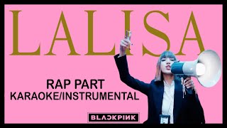 LALISA RAP PART KARAOKE INSTRUMENTAL  LISA MANOBAL [upl. by Philipp]