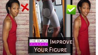 Instant Slimming Effect  SHAPEWEAR SHORTS  The Black Purple [upl. by Llenyaj]