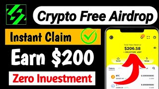 Crypto Free Airdrop No Gas Fees  Zero Investment Airdrop Free Crypto  Instant Airdrop Crypto Daksh [upl. by Htebzil565]