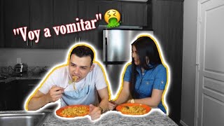 COCINE ALGO ASQUEROSO PARA MI NOVIO 🤢 TIENEN QUE VER SU REACCION LILLIAN GRIEGO [upl. by Annavahs]