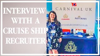 CRUISE SHIP RECRUITER tells us how to have a successful INTERVIEW for a job onboard cruise ships [upl. by Elmajian]