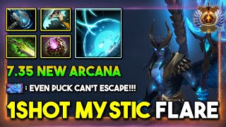 735 NEW ARCANA MID Skywrath Mage With Magical Build Crazy 1Shot Mystic Flare Kill 735d DotA 2 [upl. by Levins145]