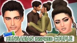 Hungarian Inspired Couple  Sims 4 CAS  CC Folder amp Sims Download [upl. by Ativak]