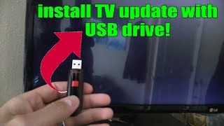 How to Update LG TV firmware with USB drive to Fix software errors [upl. by Davidoff745]