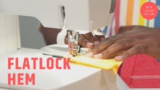 Serger School Flatlock Hem [upl. by Soirtimid300]