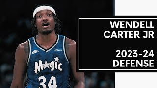 Wendell Carter Jr Defensive Highlights  202324 Orlando Magic NBA [upl. by Ttirb704]