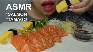 ASMR Salmon Sashimi  Tamago Nigiri Mukbang EATING SOUNDS  Oishi Asmr [upl. by Benedicto]