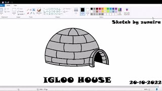 Igloo House  Igloo Drawing  Igloo  House Igloo [upl. by Janyte973]