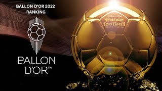 Ballon Dor 2022 Ranking [upl. by Mortimer113]