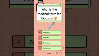 Hiccups that lasted 68 years Learn its scientific term 🫢 mededtrivia brainteasers trivia quiz [upl. by Bendicty]