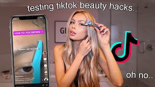 testing viral tiktok beauty hacks [upl. by Loomis517]