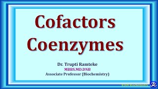 2  Coenzymes Properties Examples  Enzymes Biochemistry  NJOYBiochemistry [upl. by Cordeelia]