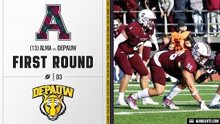 13 Alma vs Depauw Highlights  D3 College Football 2023 [upl. by Ayom]