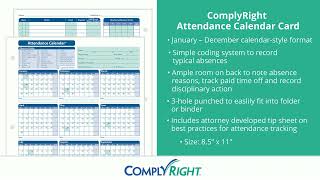 Employee Attendance Calendar [upl. by Pollard975]