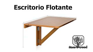 Como hacer Escritorio Plegable de madera Fácil [upl. by Snehpets]