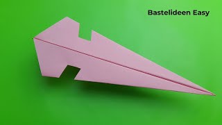 2024 Papierflieger Basteln  Papierflieger Falten Der Weit Fliegt  Bastelideen Easy [upl. by Eerbua]