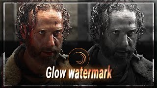 glow watermark tutorial  Alight motion Preset [upl. by Aztirak]