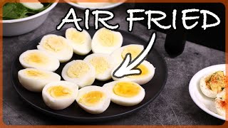 Air Fryer Hard quotBoiledquot Eggs Is it easier [upl. by Yrekcaz]