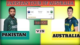 PAK vs AUS PREDICTION AUS VS PAK TEAM  australia vs pakistan 1nd odi [upl. by Ellga]