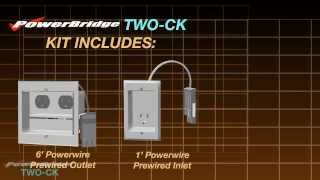 PowerBridge TWOCK Dual Power Recessed InWall Cable Management for wall mounted HDTV [upl. by Pani]