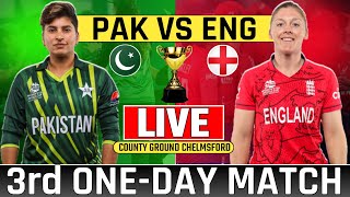 Live Pakistan Womens vs England Womens 3rd Odi  Today Live Cricket Match Pakw vs Engw livecricket [upl. by Shari98]