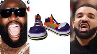 Rick Ross Gets Heated amp Personal Dissing quotSoft Wh1t3B0yquot Drake Clown Shoes [upl. by Schreiber]