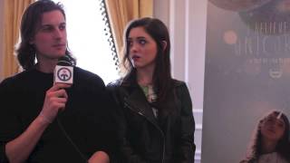 Peter Vack Natalia Dyer amp Leah Meyerhoff talk quotUnicornsquot [upl. by Adliwa]