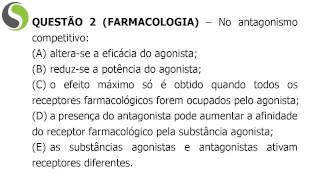 QUESTÕES COMENTADAS DE CONCURSOS BIOMÉDICOS  FARMACOLOGIA 2 [upl. by Ecydnac487]